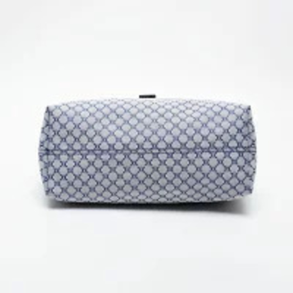 Celine Macadam Canvas Handbag Navy Blue - Picture 8 of 13